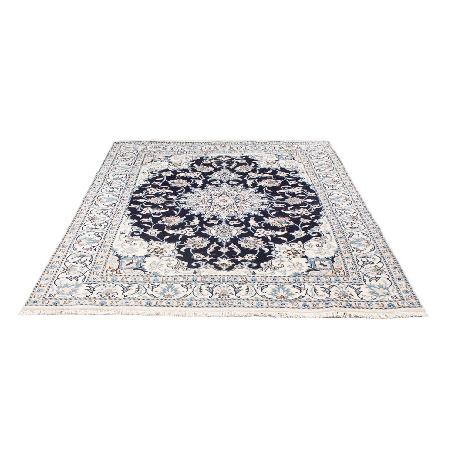 Perserteppich - Nain - Royal - 209 x 149 cm - dunkelblau
