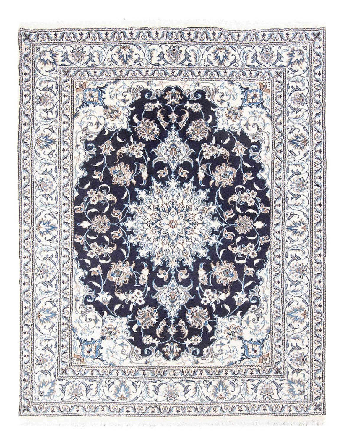 Perserteppich - Nain - Royal - 197 x 151 cm - dunkelblau