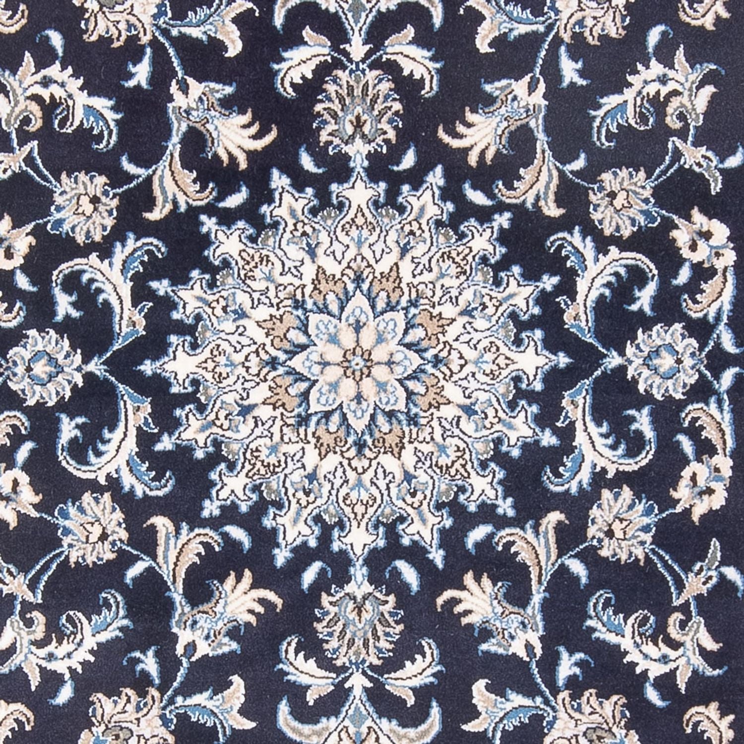 Perserteppich - Nain - Royal - 212 x 146 cm - dunkelblau