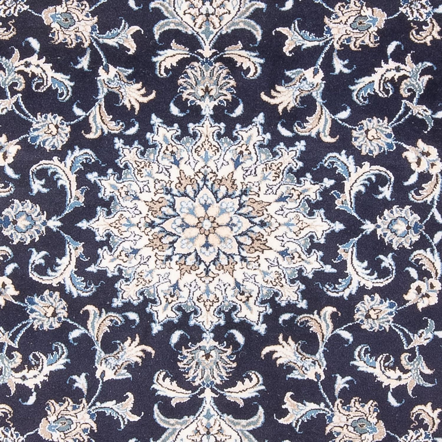 Perserteppich - Nain - Royal - 196 x 145 cm - dunkelblau