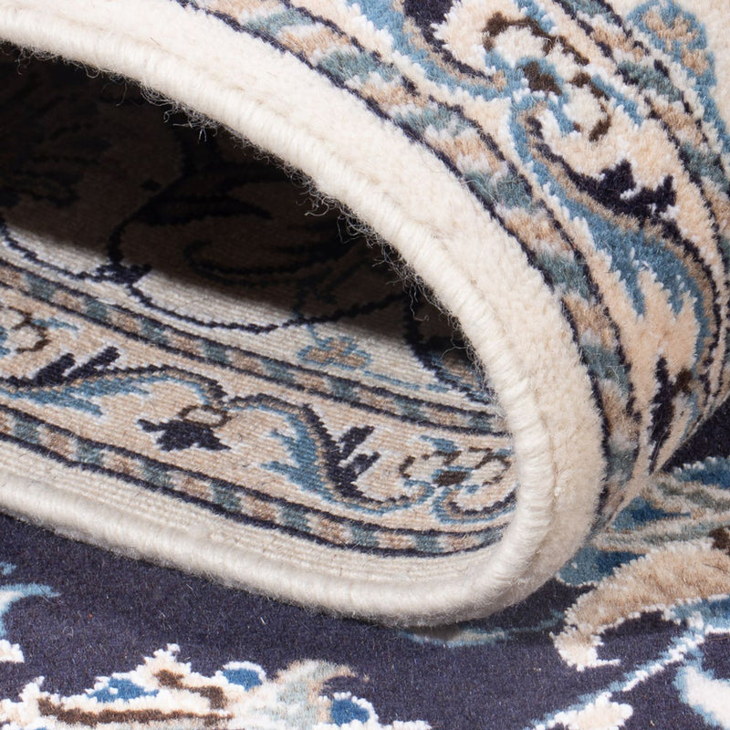 Perserteppich - Nain - Royal - 196 x 145 cm - dunkelblau