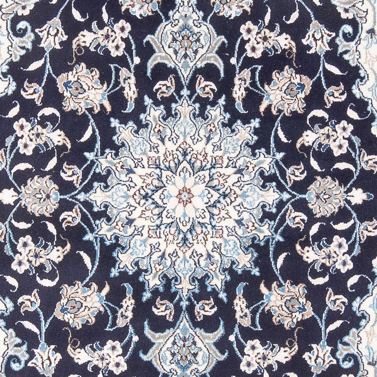 Perserteppich - Nain - Royal - 198 x 150 cm - dunkelblau