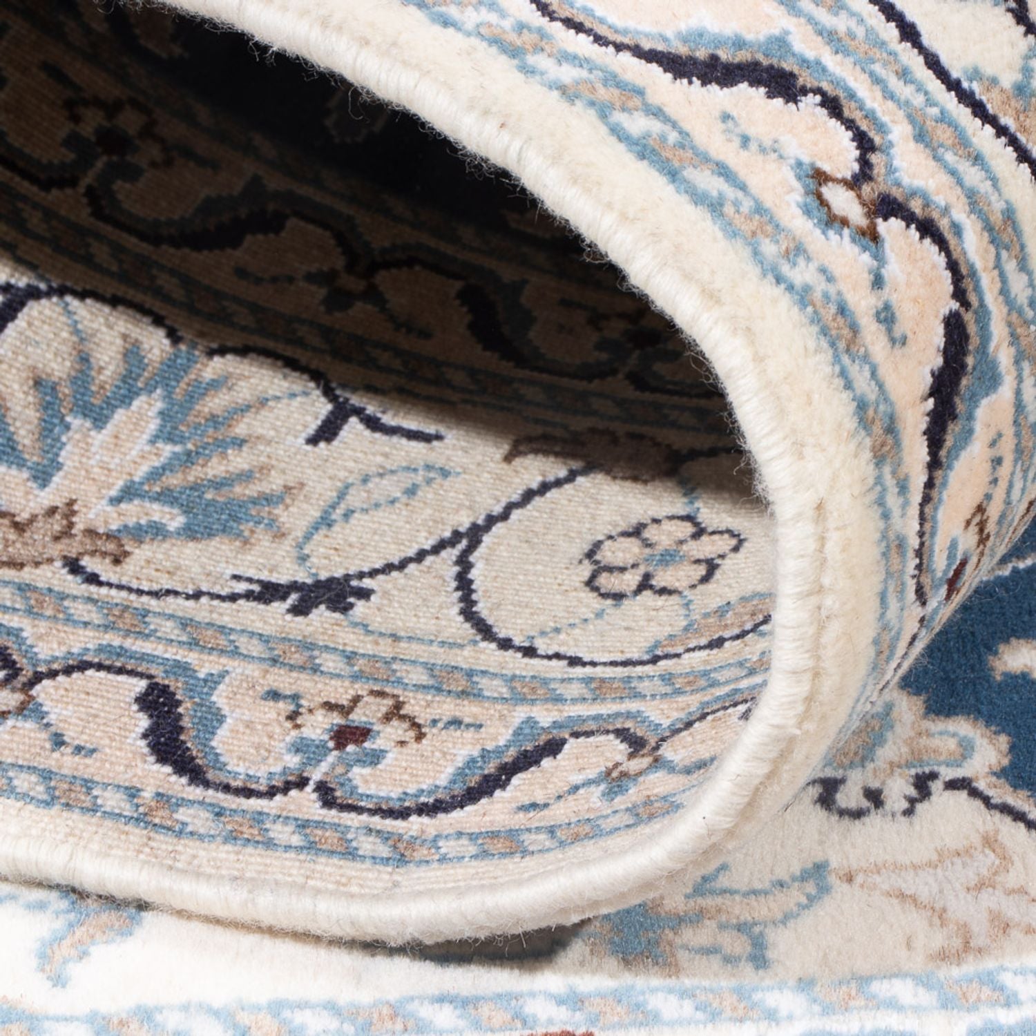Perserteppich - Nain - Royal - 196 x 147 cm - blau