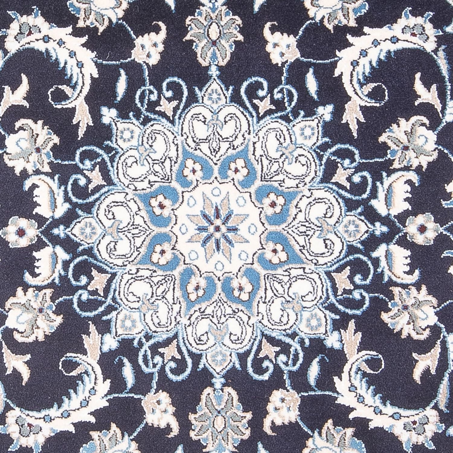 Perserteppich - Nain - 200 x 115 cm - dunkelblau
