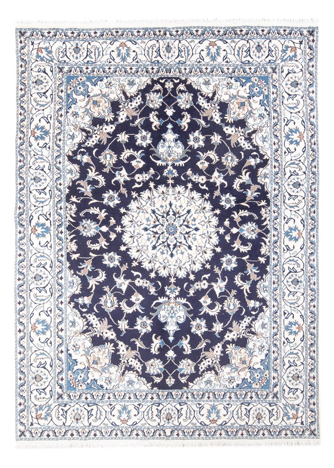 Perserteppich - Nain - 235 x 167 cm - dunkelblau