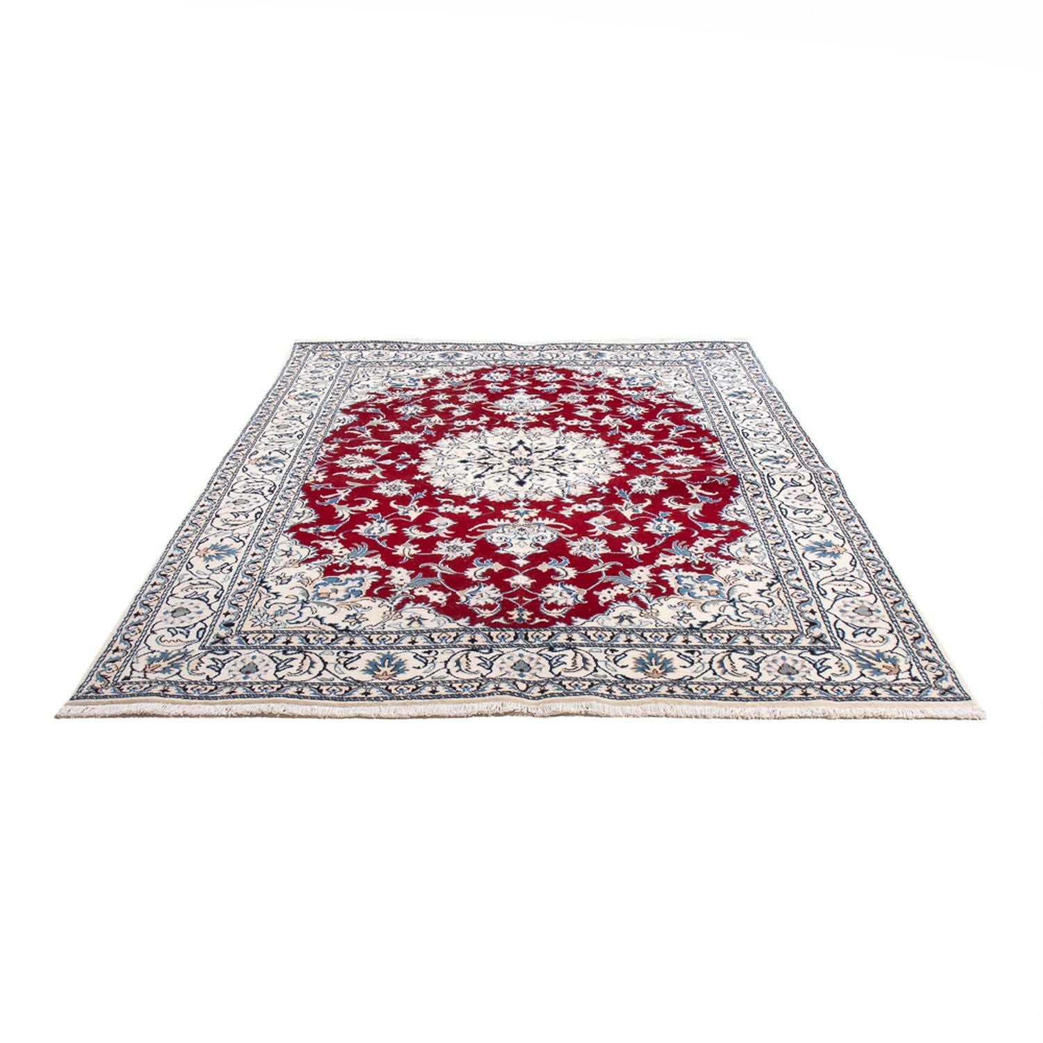Perserteppich - Nain - 233 x 165 cm - rot