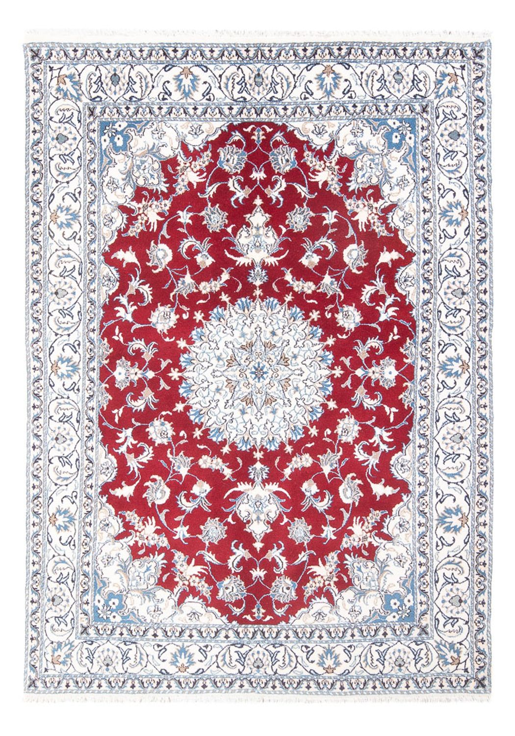 Perserteppich - Nain - 234 x 165 cm - rot