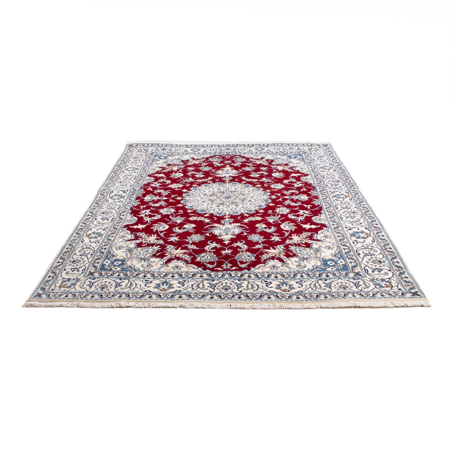 Perserteppich - Nain - 234 x 165 cm - rot