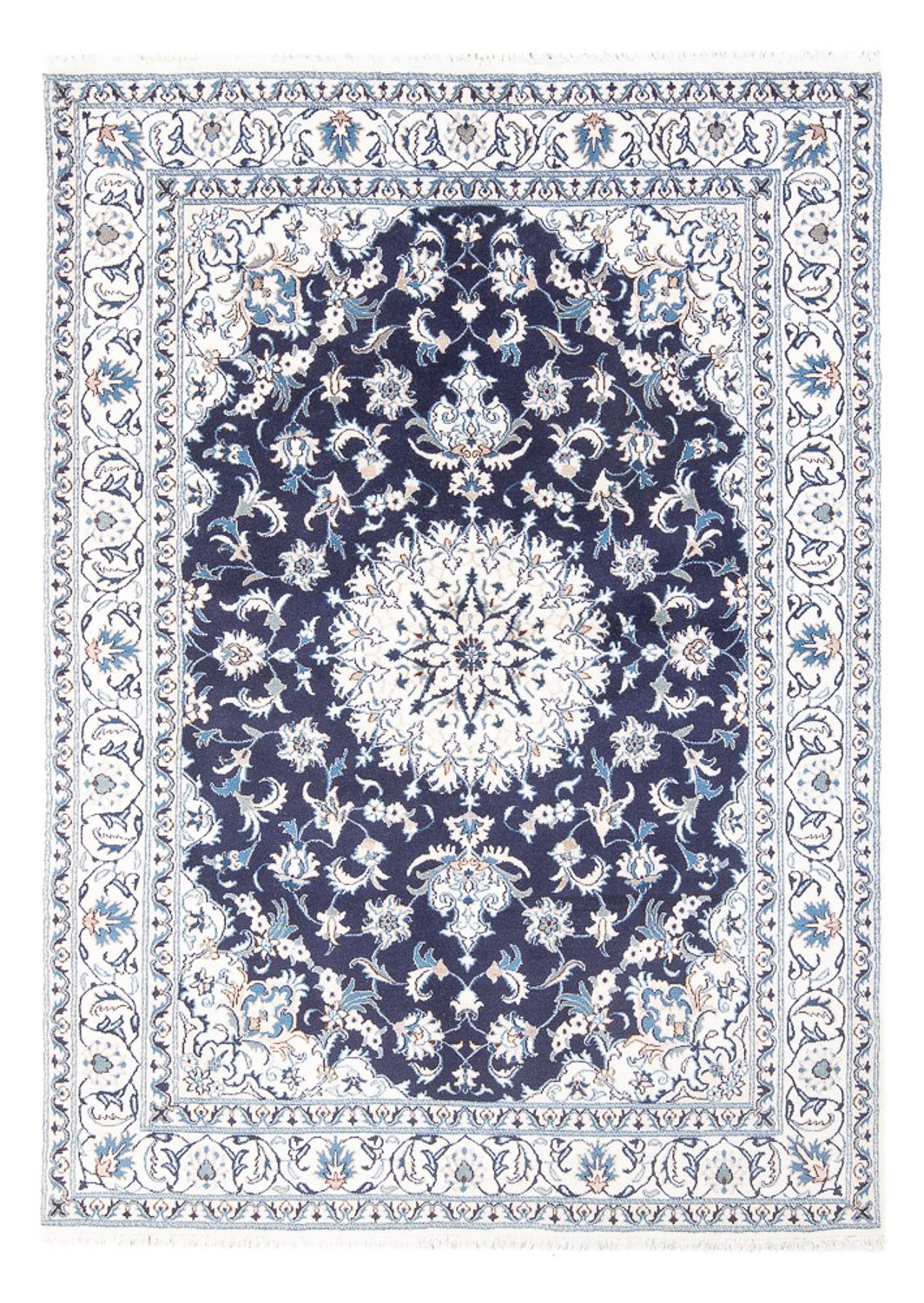 Perserteppich - Nain - 234 x 168 cm - dunkelblau