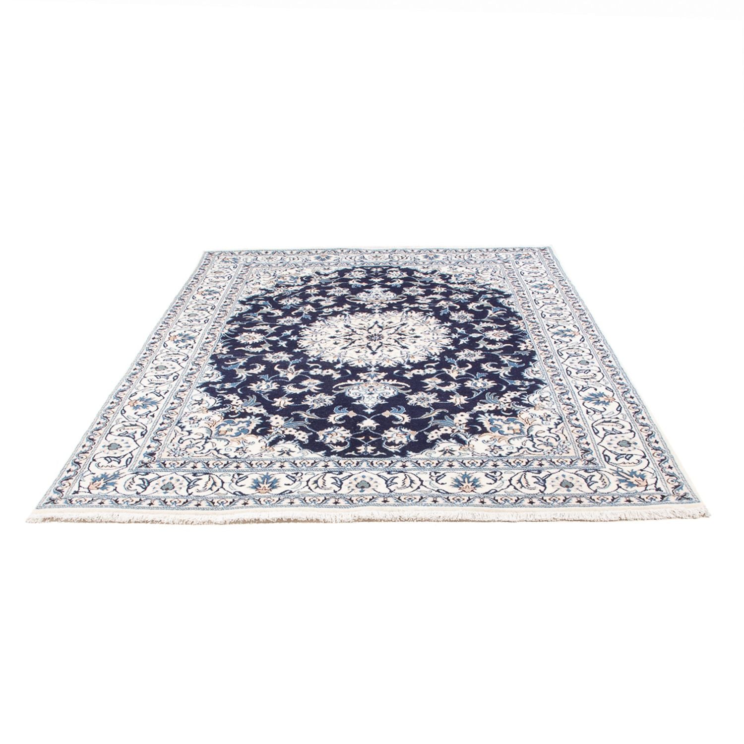 Perserteppich - Nain - 234 x 168 cm - dunkelblau