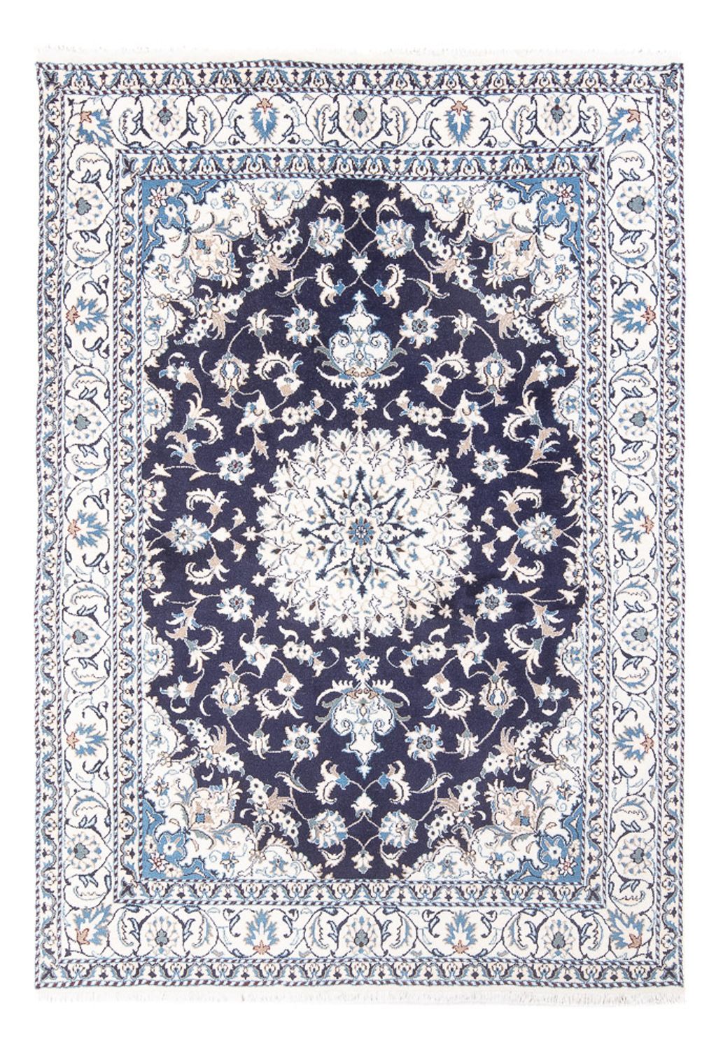 Perserteppich - Nain - 226 x 167 cm - dunkelblau