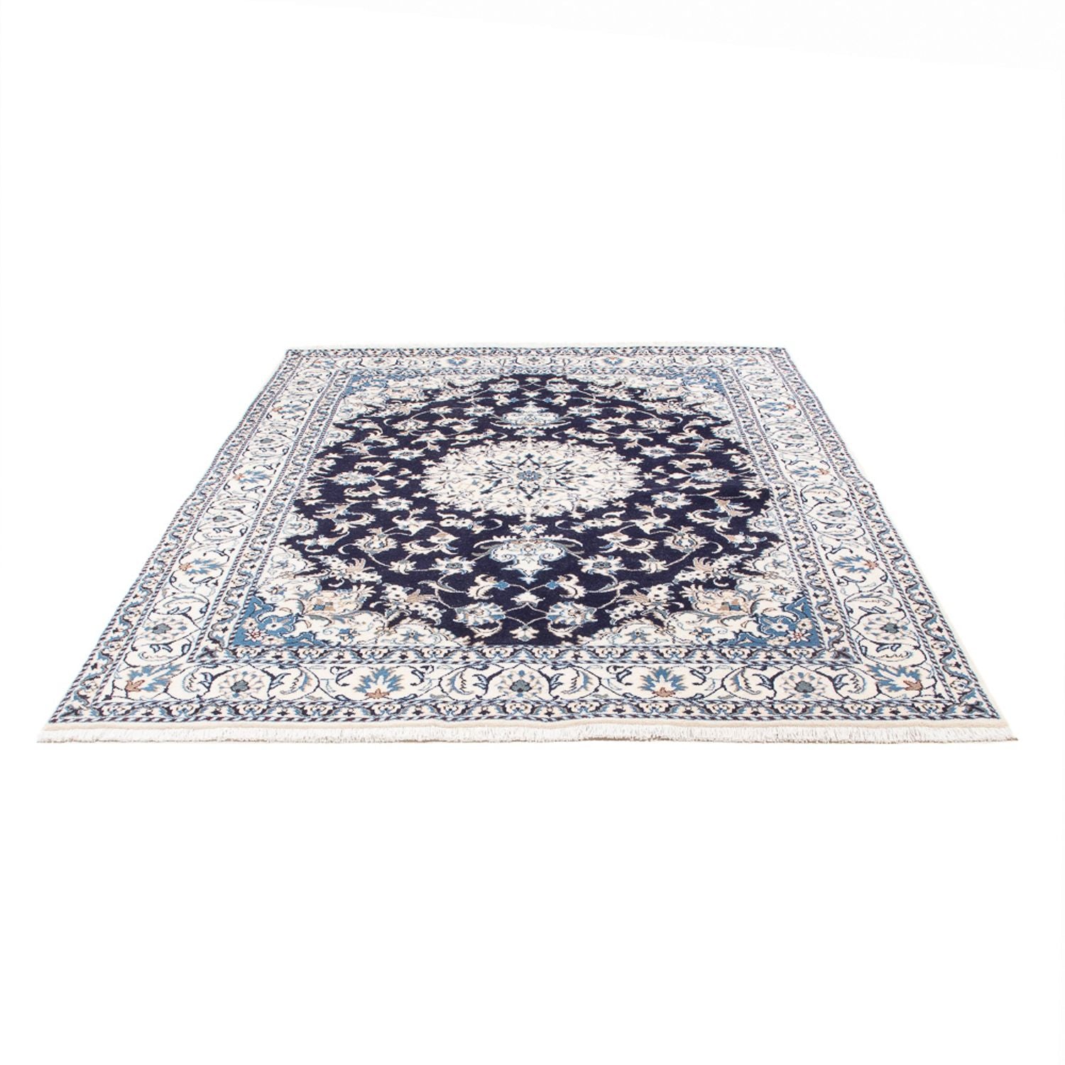 Perserteppich - Nain - 226 x 167 cm - dunkelblau