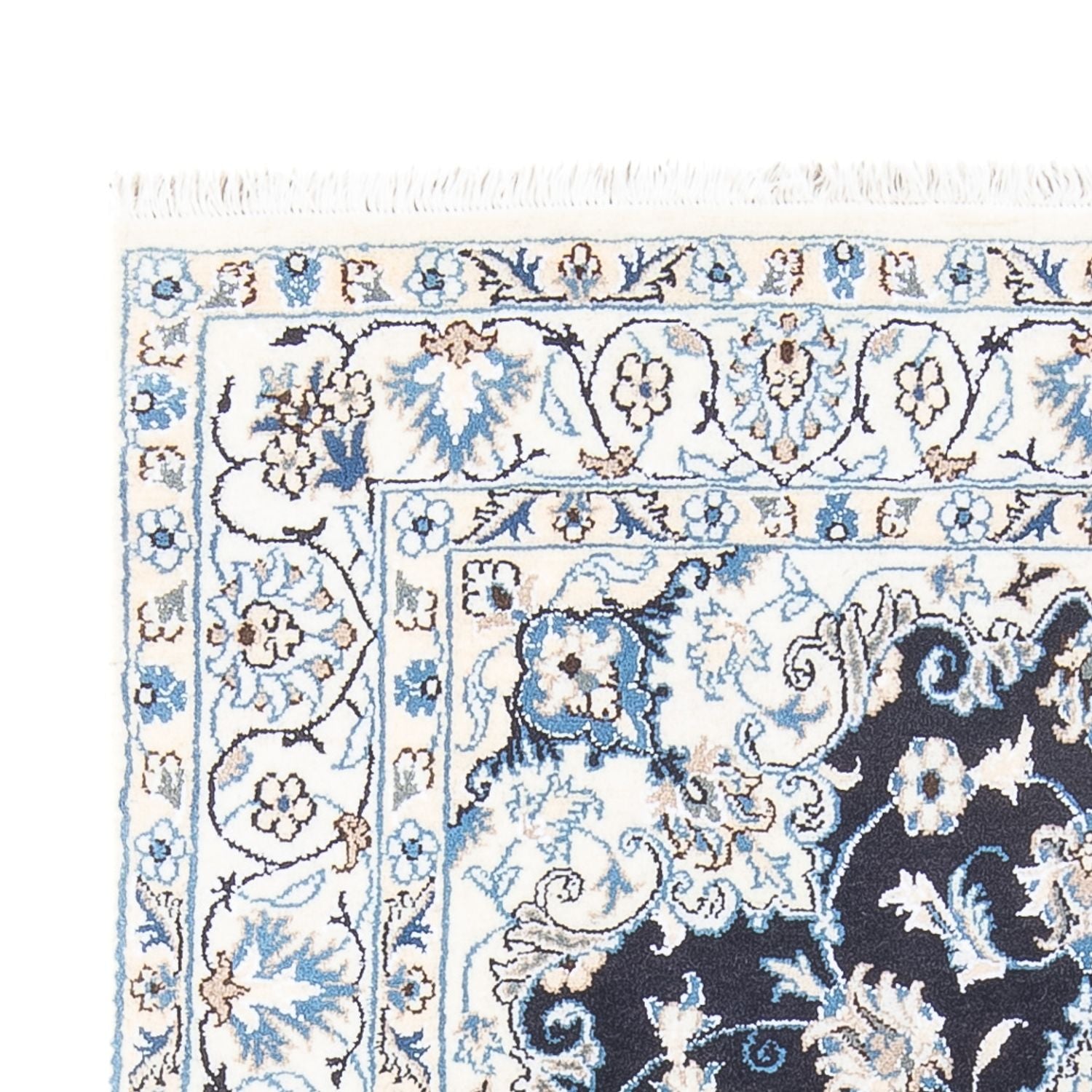 Perserteppich - Nain - 228 x 172 cm - dunkelblau