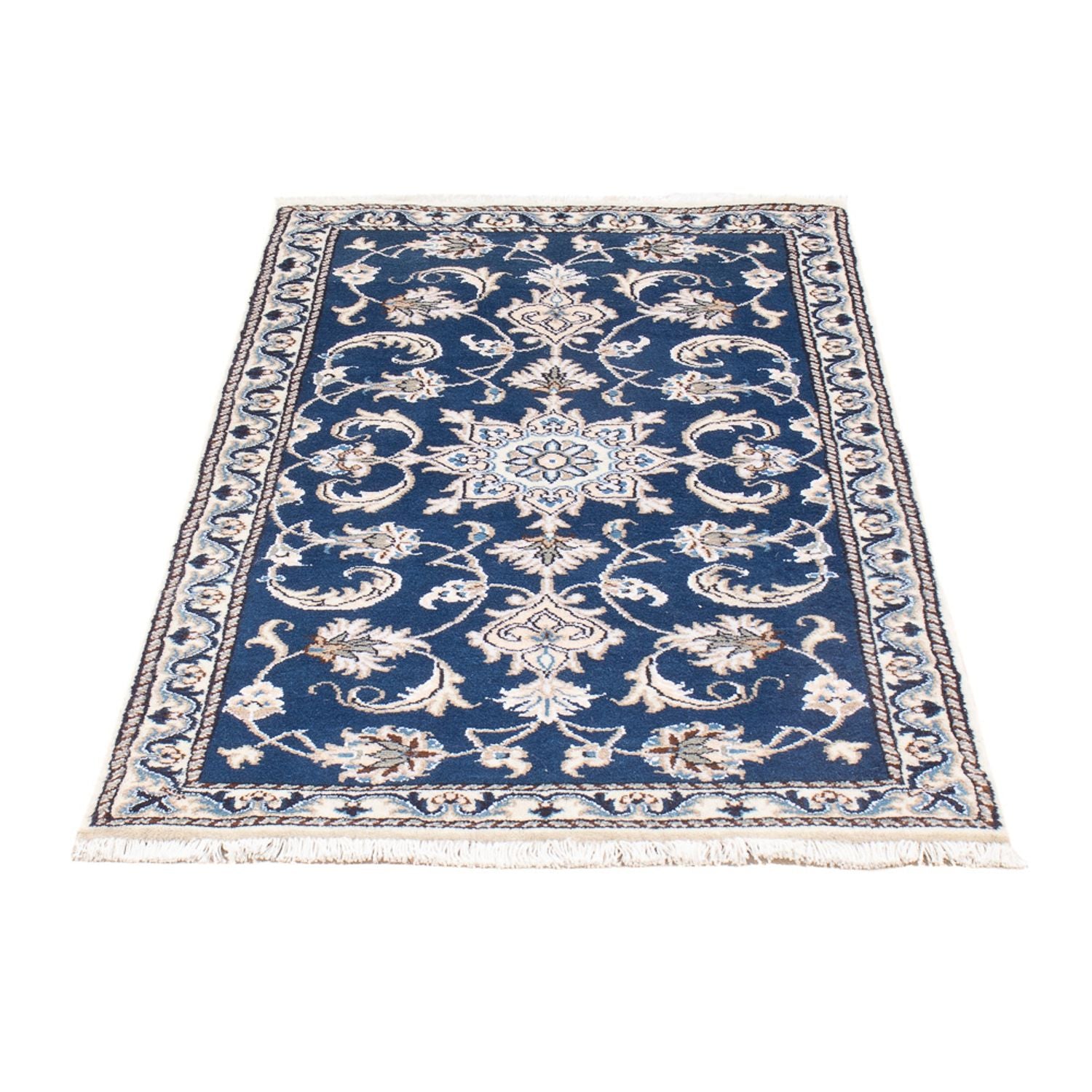Perserteppich - Nain - 141 x 70 cm - blau