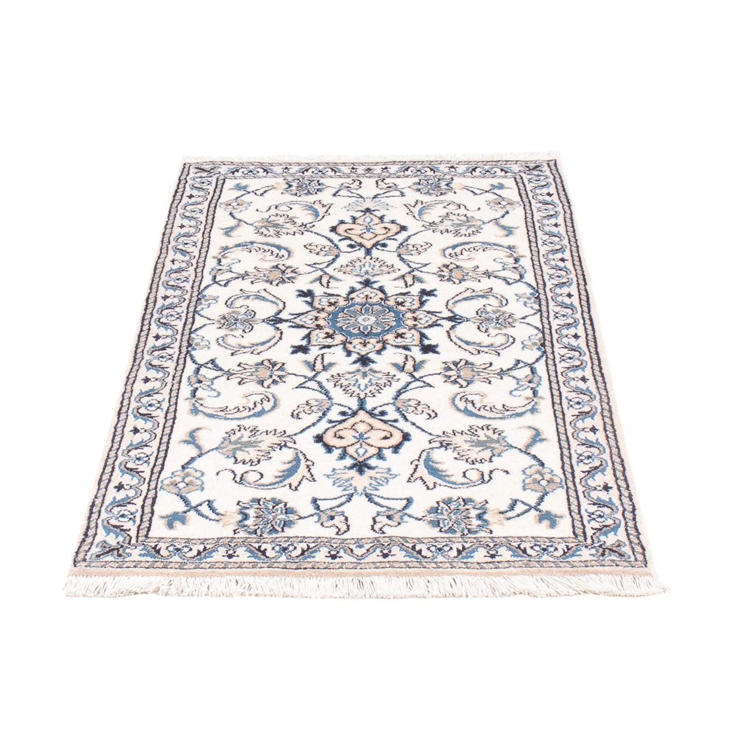 Perserteppich - Nain - 136 x 68 cm - creme