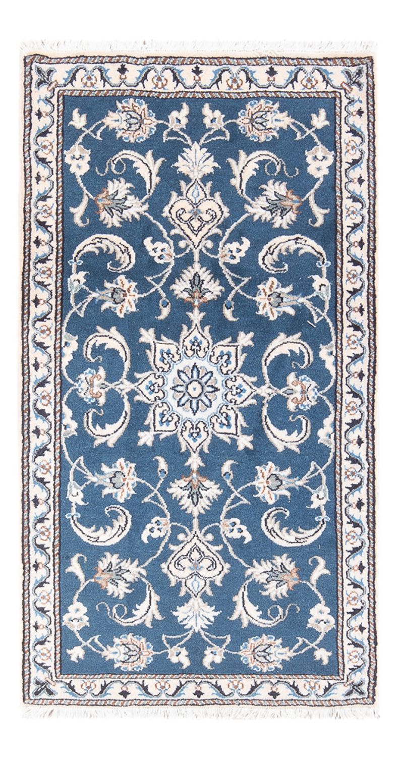 Perserteppich - Nain - 136 x 70 cm - blau