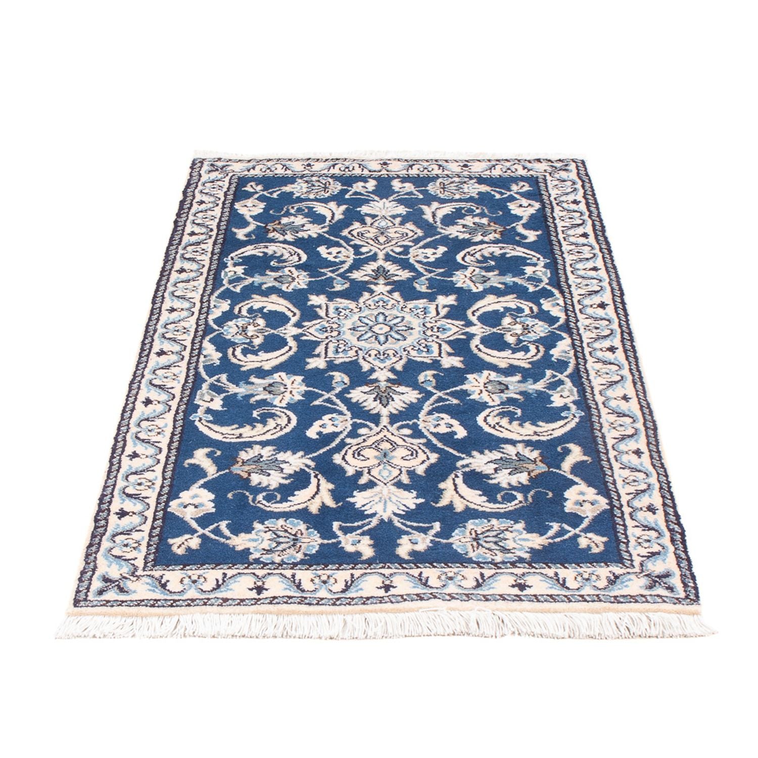 Perserteppich - Nain - 134 x 69 cm - blau