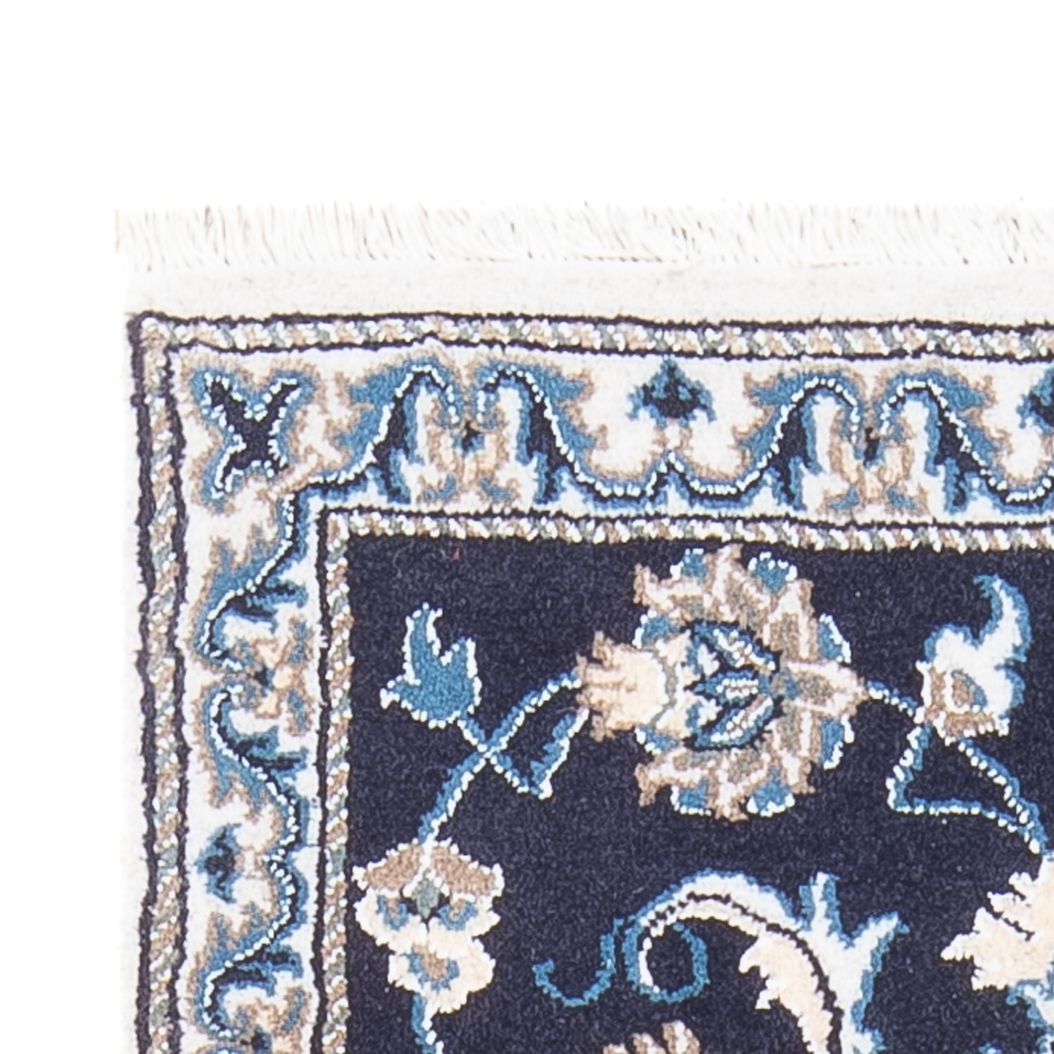 Perserteppich - Nain - 138 x 69 cm - dunkelblau