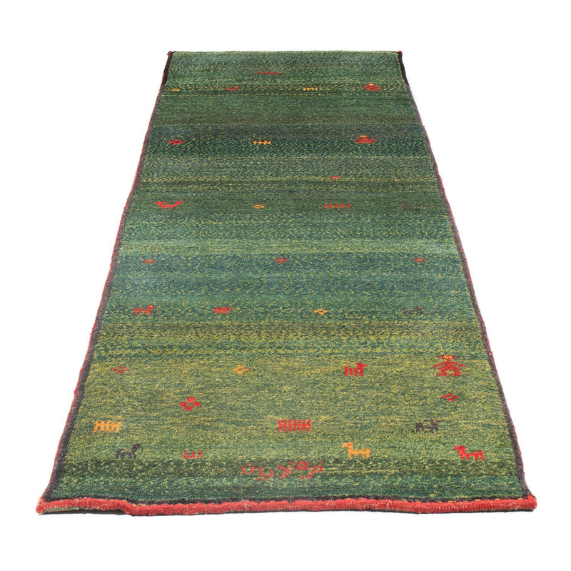 Läufer Gabbeh - Perser - 270 x 75 cm - dunkelgrün