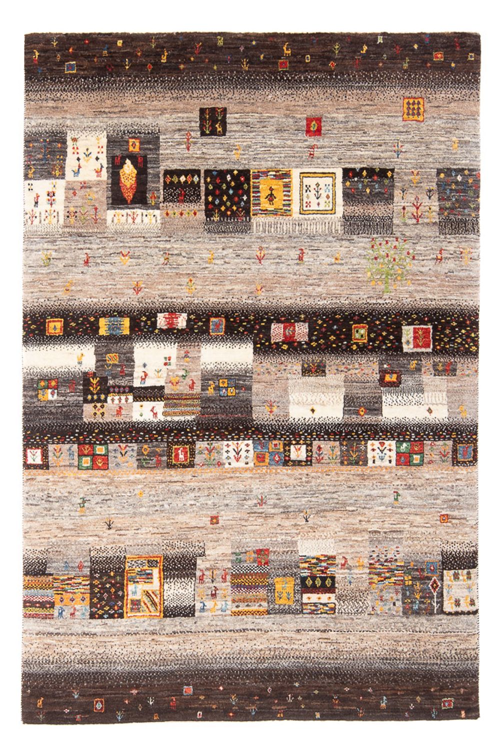 Gabbeh Teppich - Loribaft Perser - 196 x 131 cm - mehrfarbig