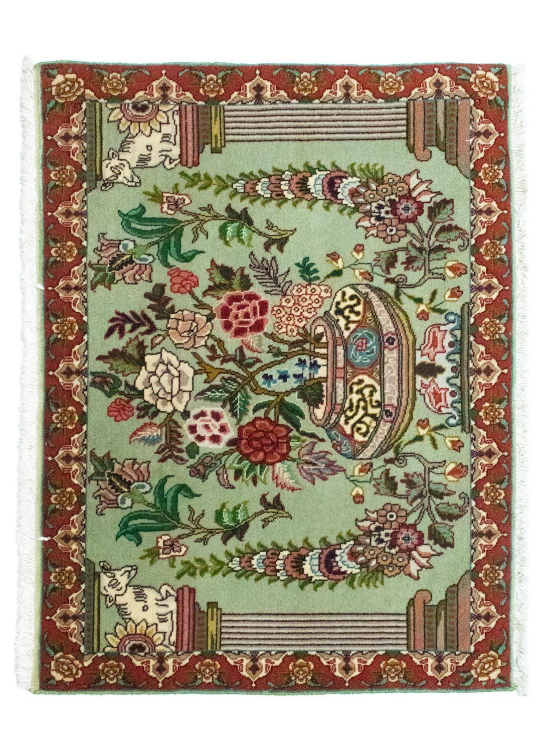 Perserteppich - Täbriz - Royal 62 x 83 cm - grün