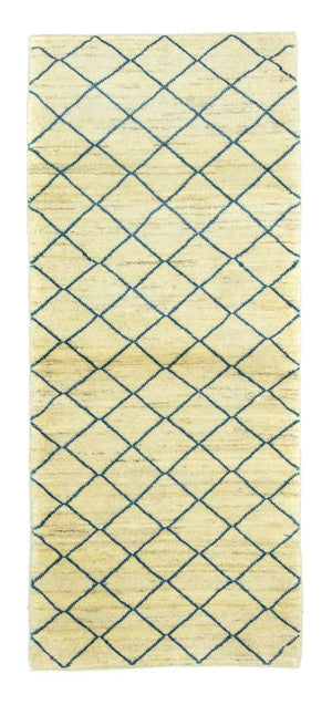 Gabbeh Teppich - Perser 190 x 82 cm - blau