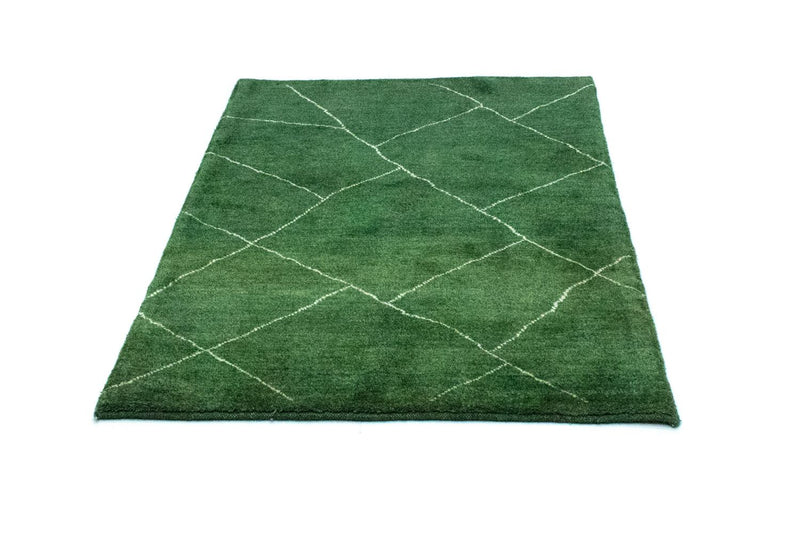 Gabbeh Teppich - Perser 143 x 100 cm - grün