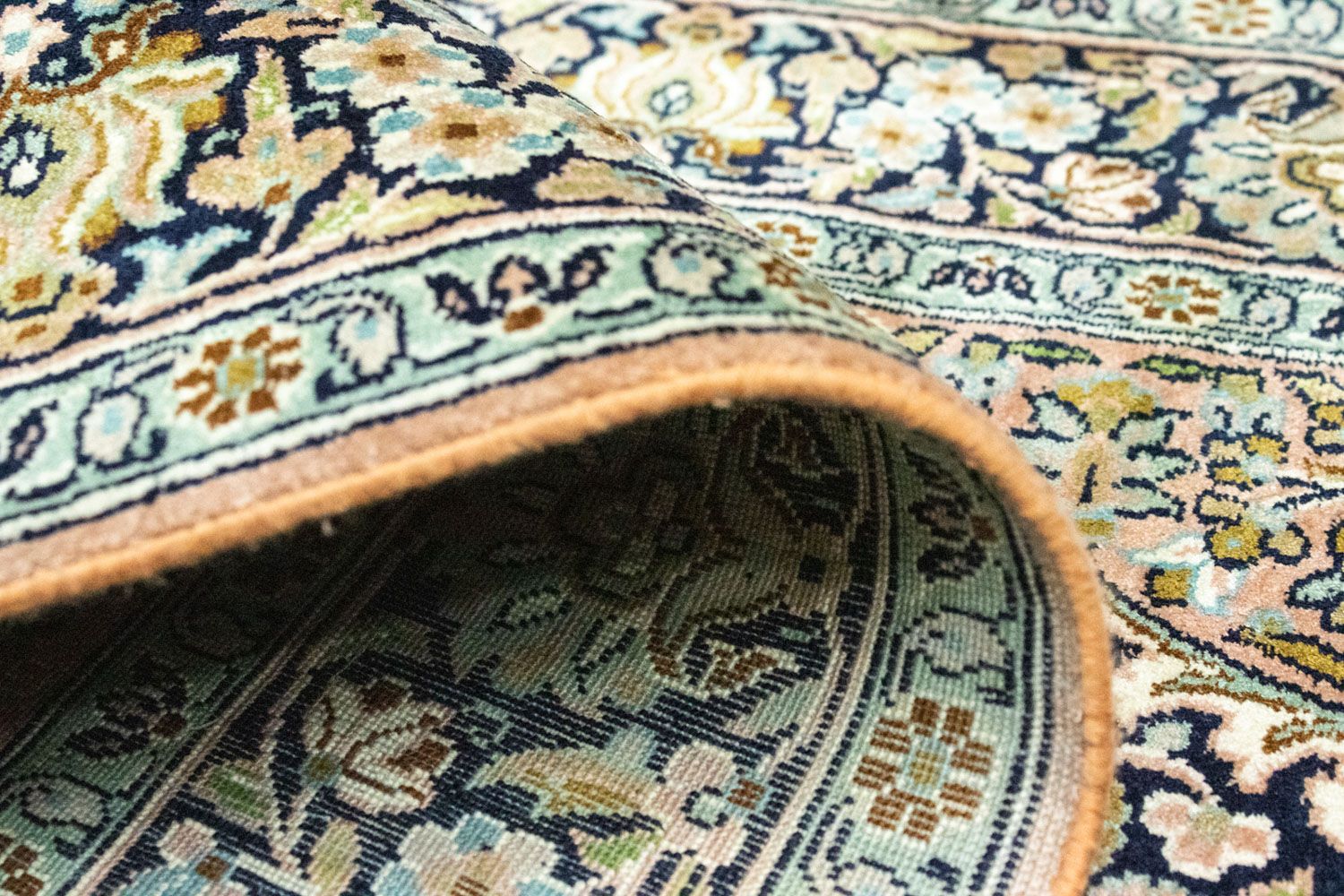 Seidenteppich - Kaschmir Seide 278 x 77 cm Teppichläufer