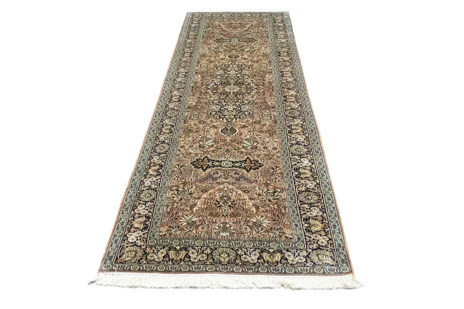 Seidenteppich - Kaschmir Seide 278 x 77 cm Teppichläufer