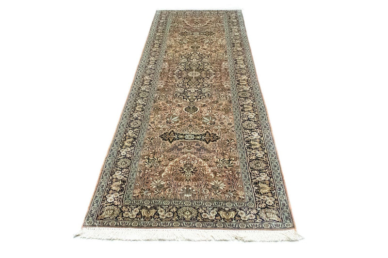 Seidenteppich - Kaschmir Seide 278 x 77 cm Teppichläufer