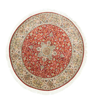 Seidenteppich - Kaschmir Seide 158 x 150 cm Teppich Quadratisch