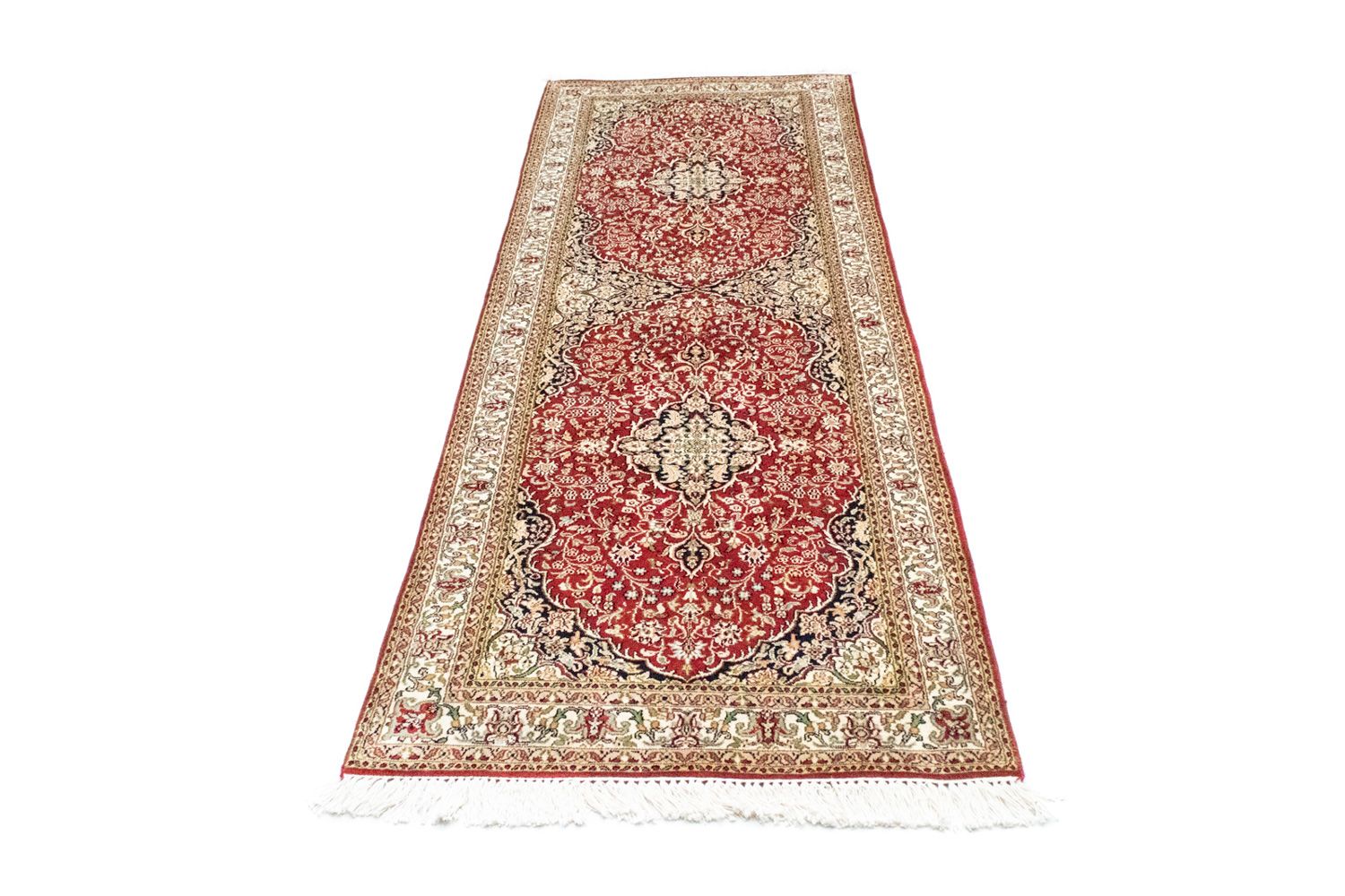 Seidenteppich - Kaschmir Seide 237 x 80 cm Teppich Läufer