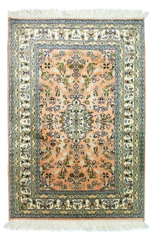 Seidenteppich - Kaschmir Seide 93 x 64 cm Fußmatte