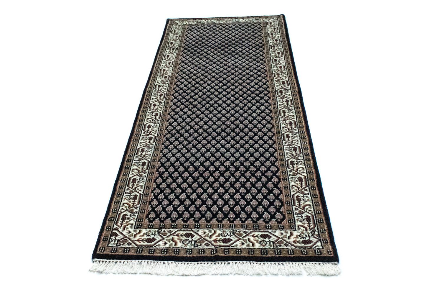 Orientteppich - Mir - Indus 244 x 83 cm - dunkelblau