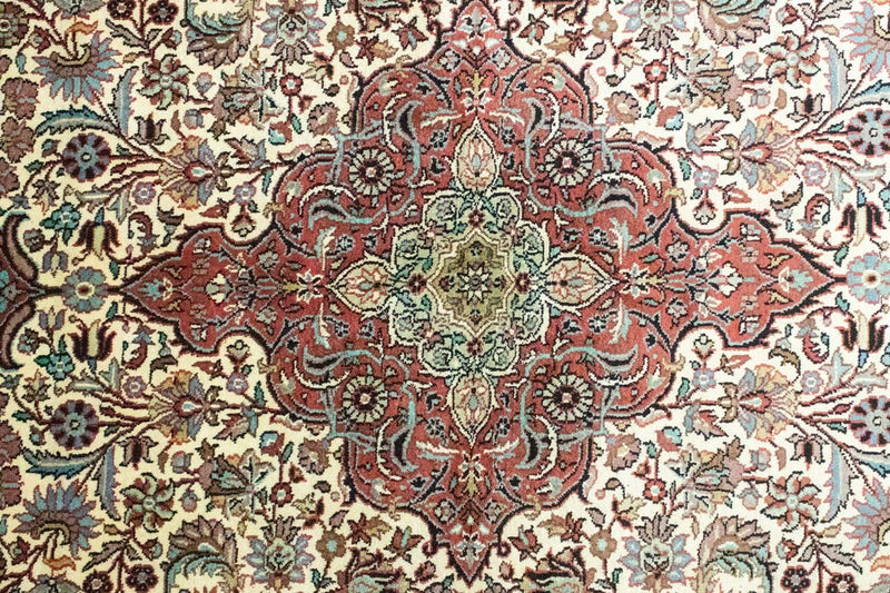 Seidenteppich - Kaschmir Seide 218 x 153 cm Wohnzimmer Teppich