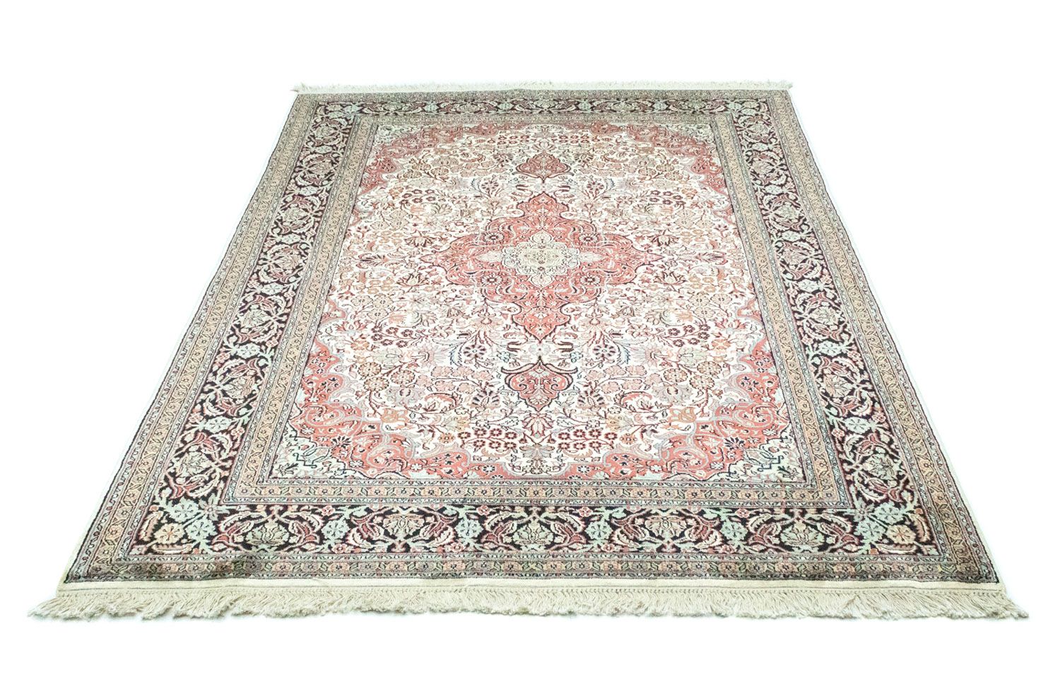 Seidenteppich - Kaschmir Seide 218 x 153 cm Wohnzimmer Teppich