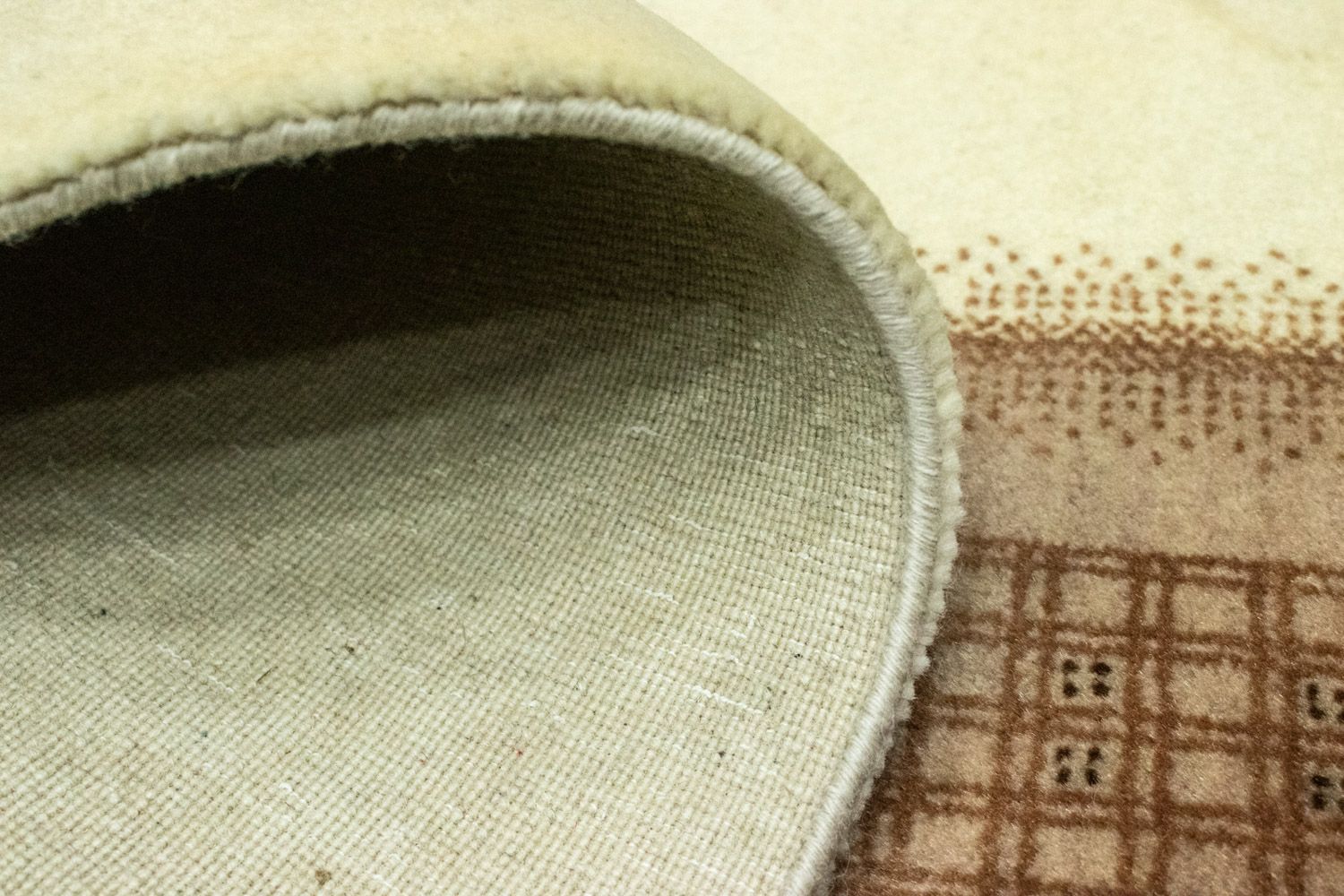 Gabbeh Teppich - Loribaft Perser 271 x 70 cm - beige