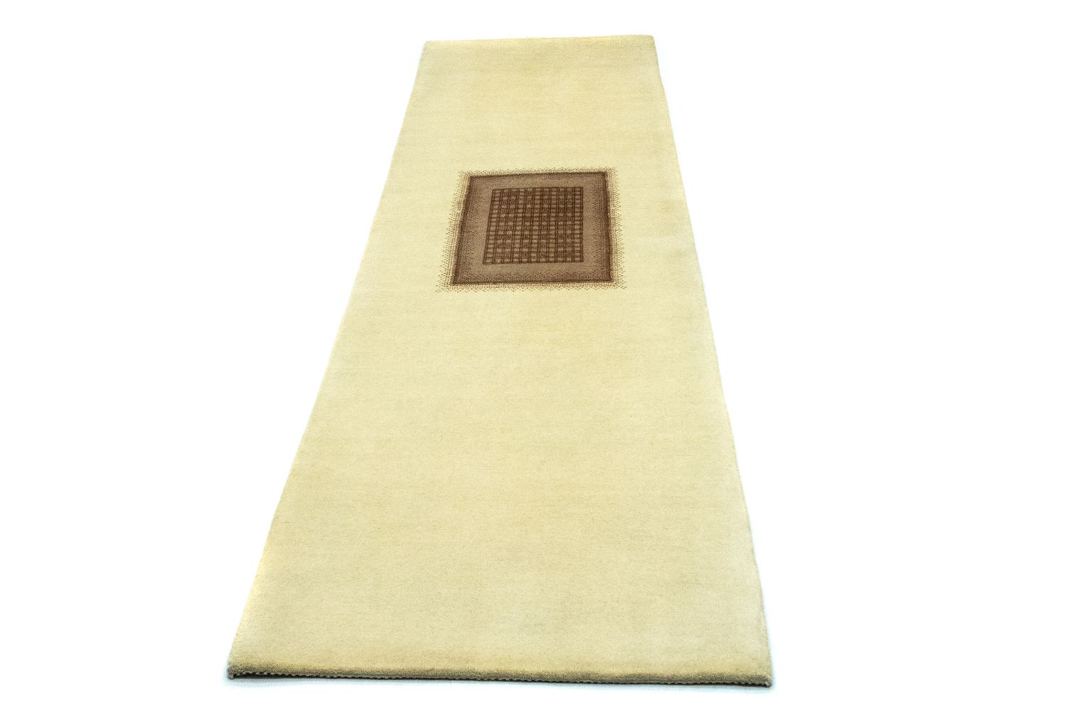 Gabbeh Teppich - Loribaft Perser 271 x 70 cm - beige
