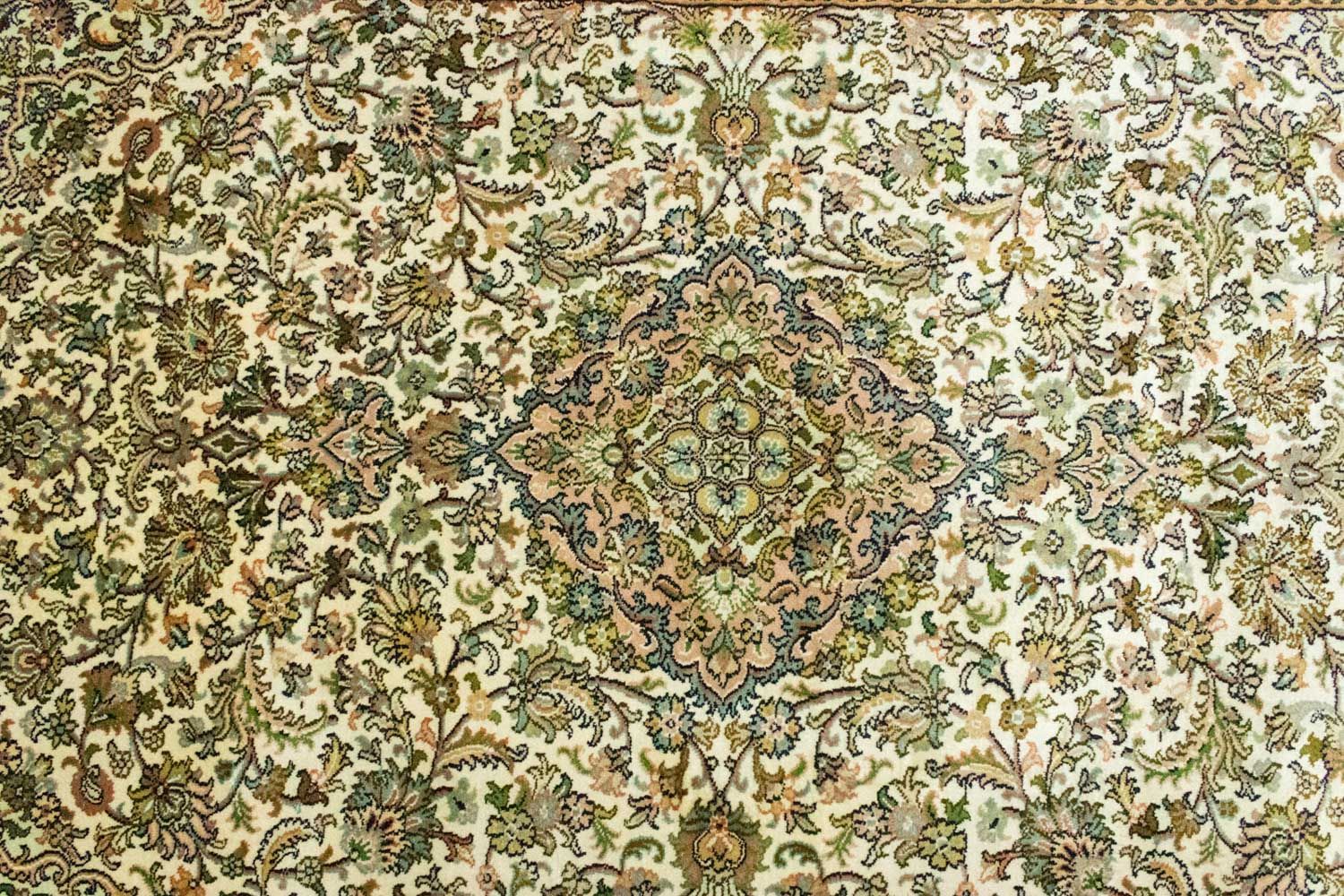 Seidenteppich - Kaschmir Seide 183 x 125 cm Teppichbrücke