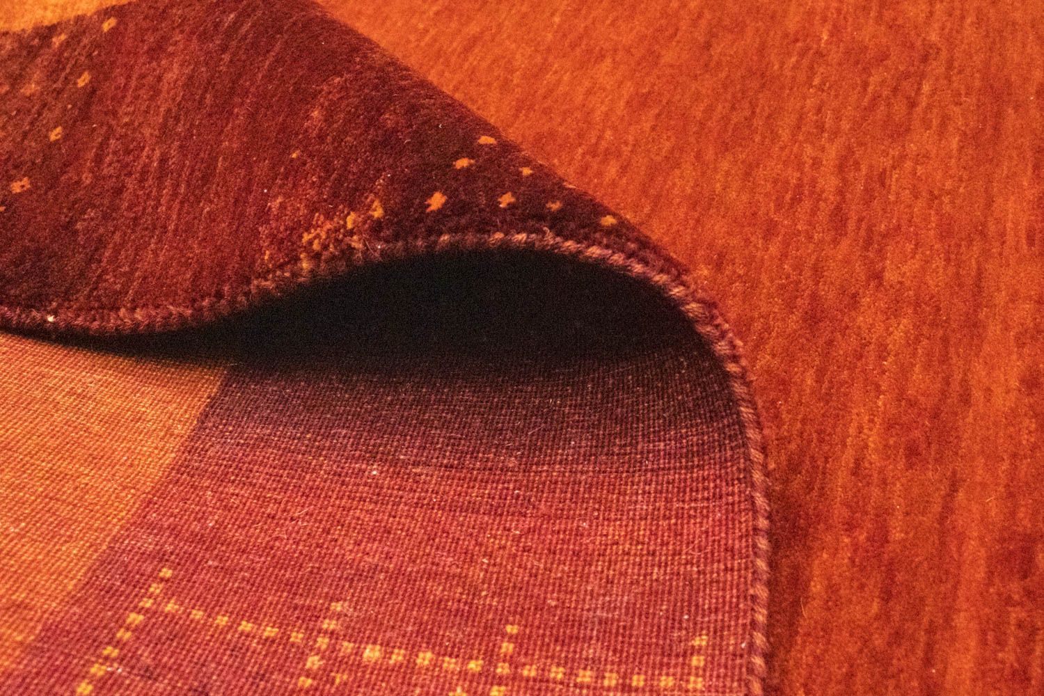 Gabbeh Teppich - Loribaft Indus 301 x 198 cm - rot