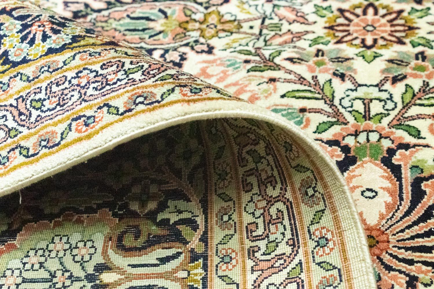 Seidenteppich - Kaschmir Seide 316 x 211 cm Wohnzimmer Teppich