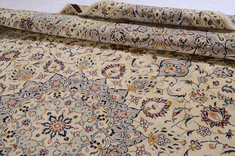 Perserteppich - Keshan 351 x 253 cm - beige