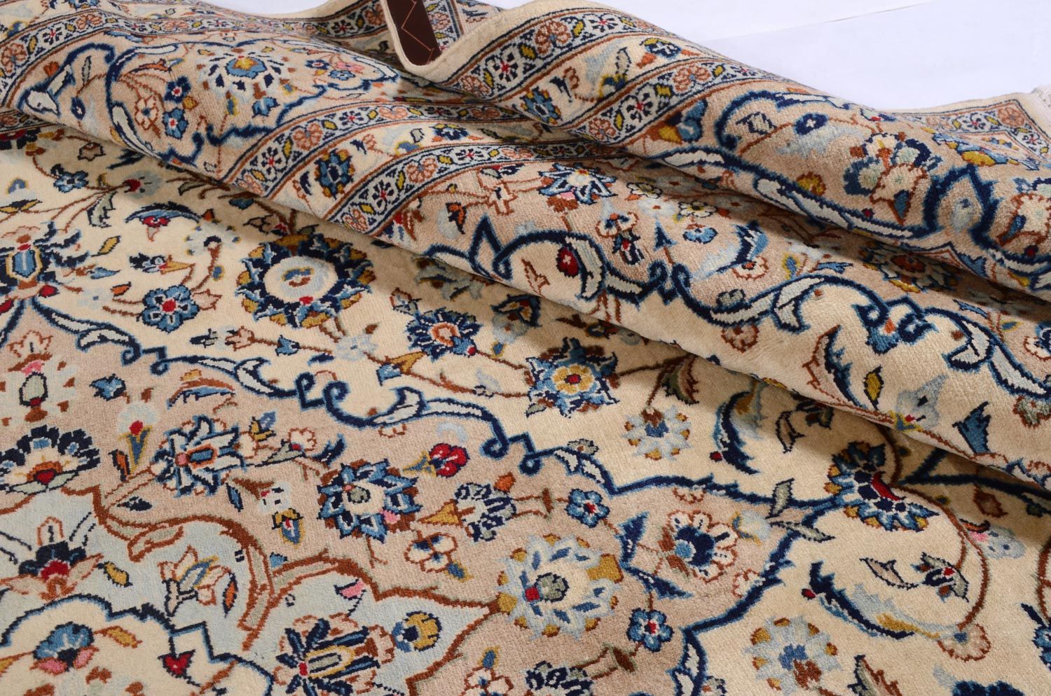 Perserteppich - Keshan 379 x 241 cm - beige