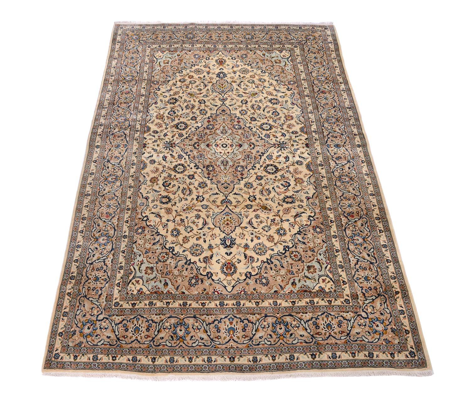 Perserteppich - Keshan 379 x 241 cm - beige