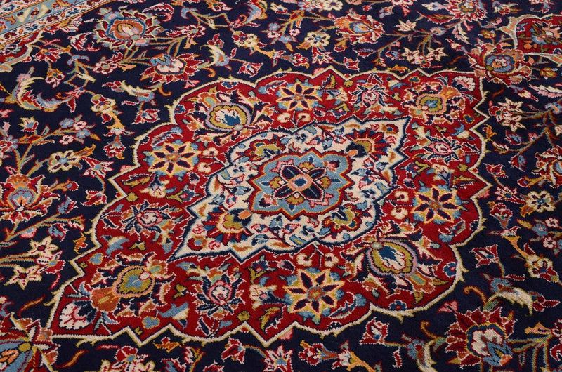Perserteppich - Keshan 368 x 246 cm - blau