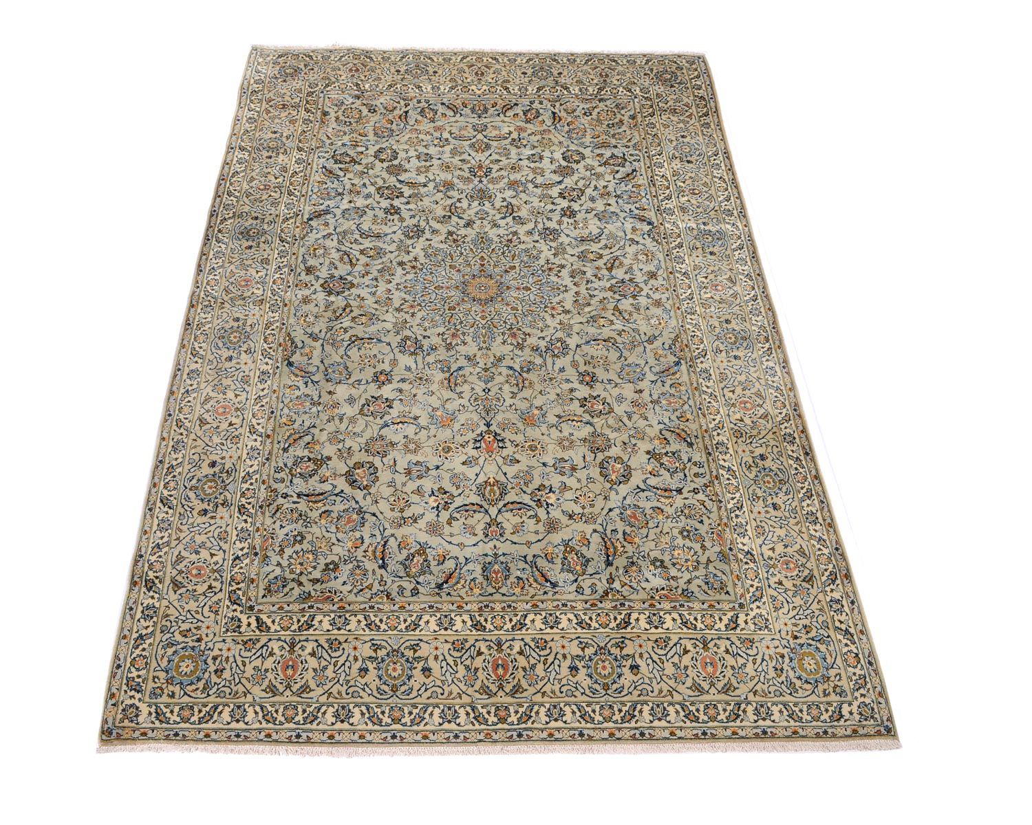 Perserteppich - Keshan 363 x 240 cm - grün