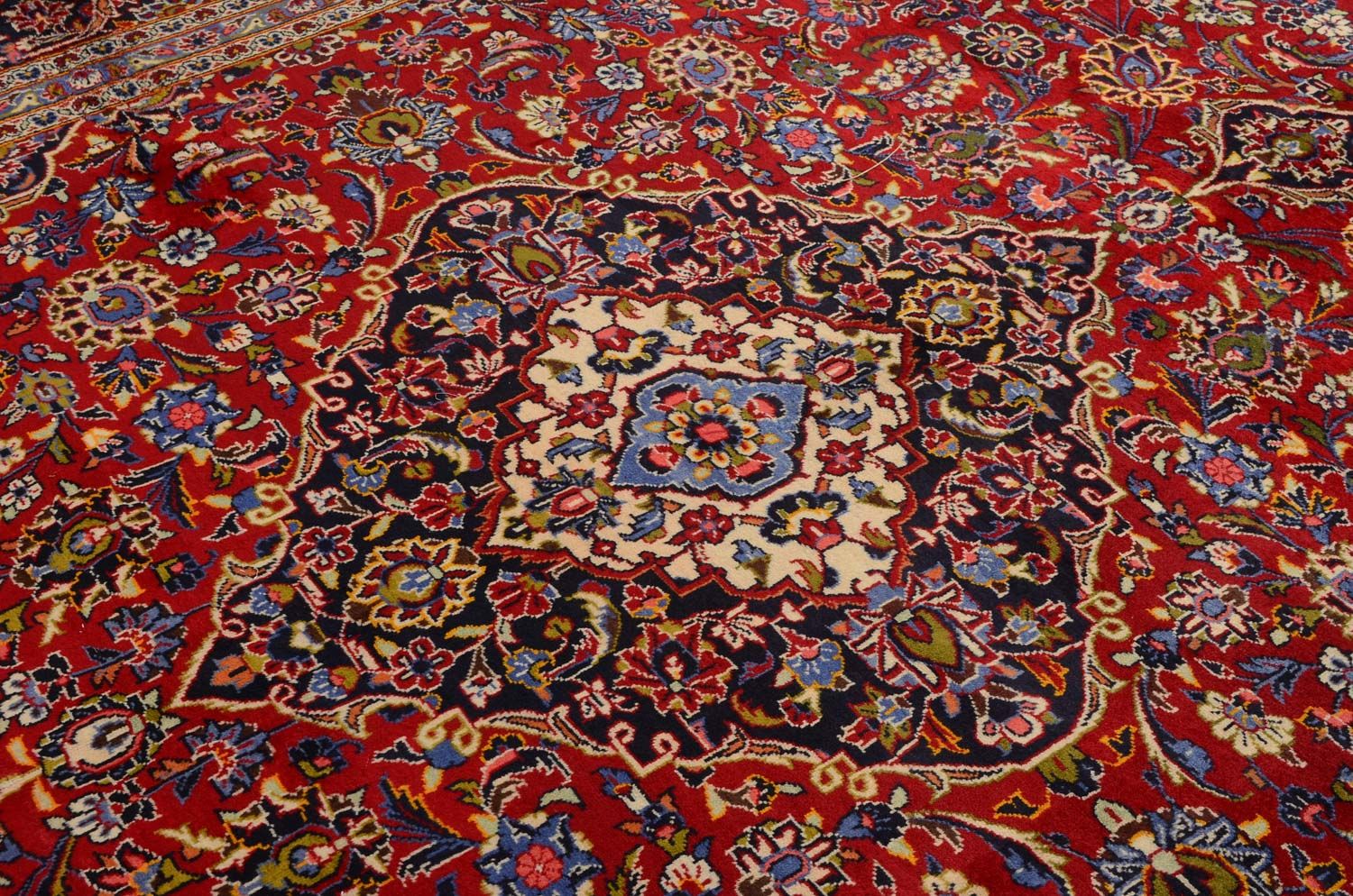 Perserteppich - Keshan 400 x 291 cm - rot