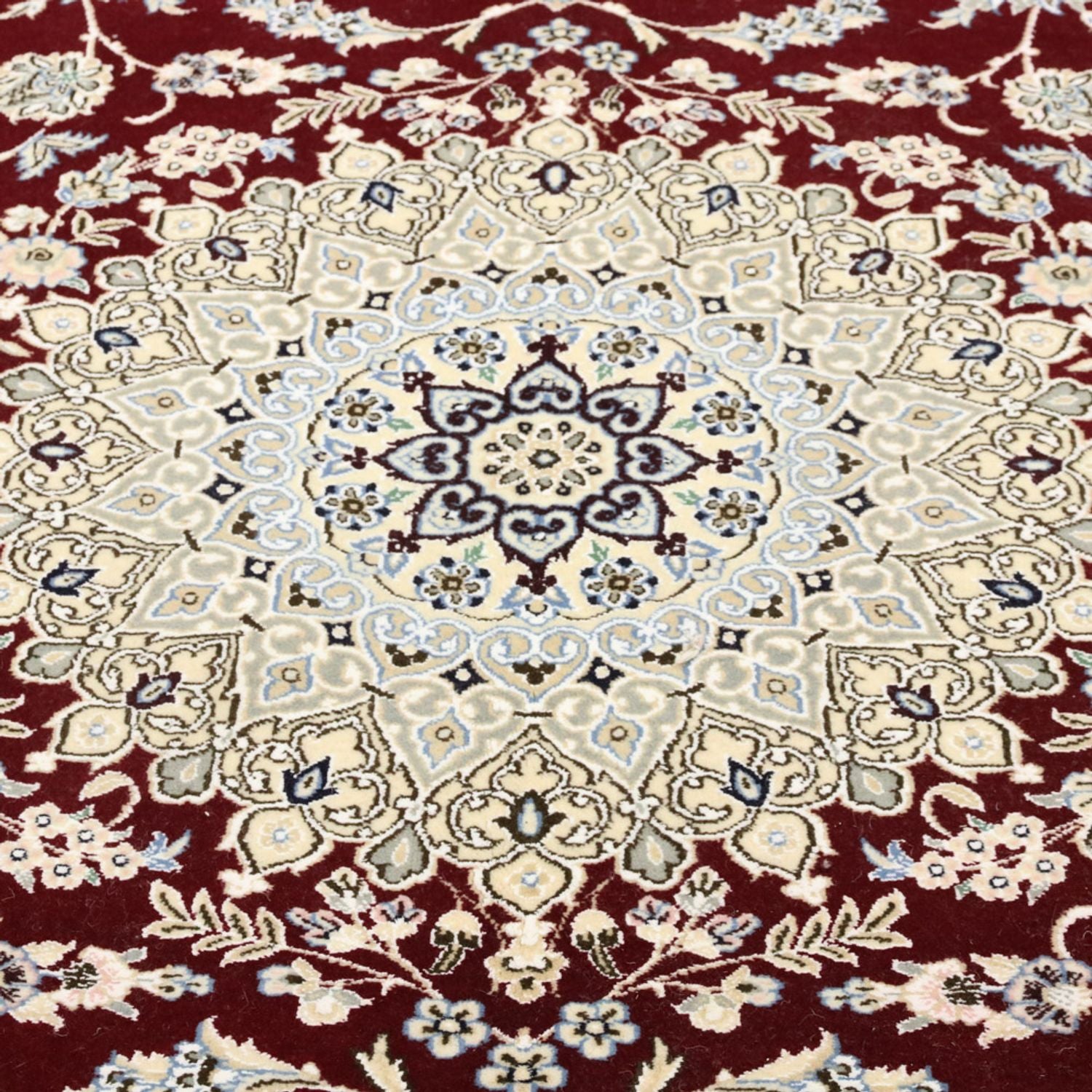 Perserteppich - Nain - Royal - 303 x 202 cm - weinrot