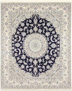 Perserteppich - Nain - Royal - 304 x 250 cm - dunkelblau