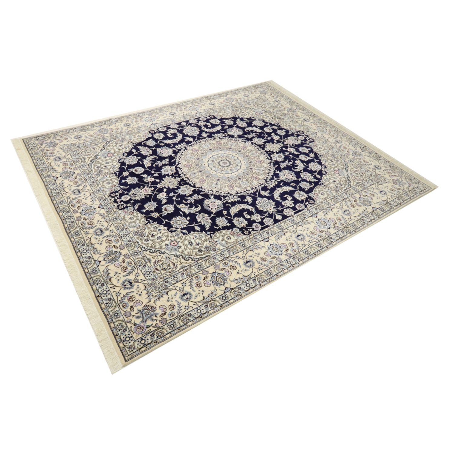 Perserteppich - Nain - Royal - 304 x 250 cm - dunkelblau